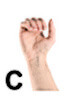 hand sign c
