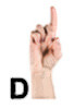 hand sign d