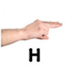 hand sign h