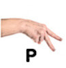 hand sign p