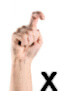hand sign x